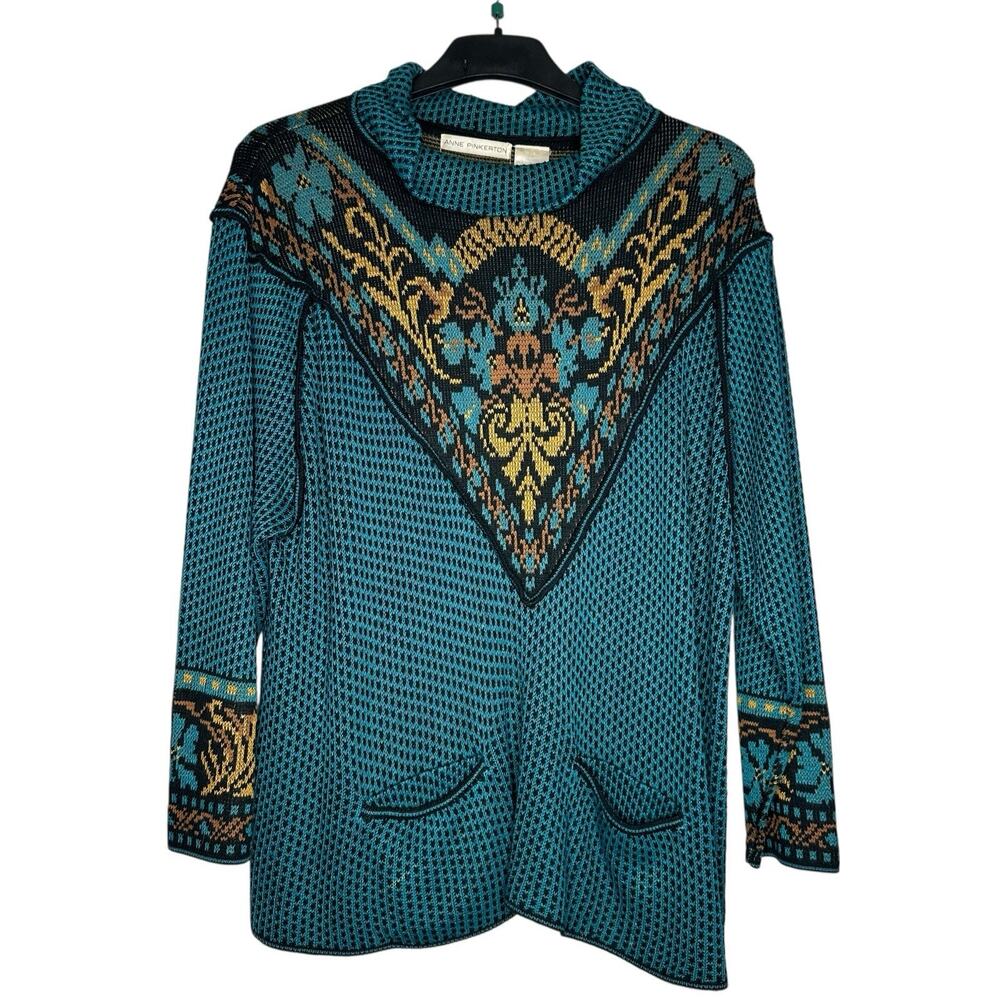 Vintage Anne Pinkerton Womens Long Sleeve Sweater Medium